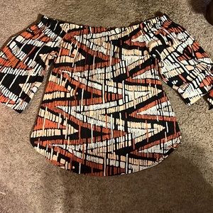 BCBGMaxazria Off the Shoulder Top